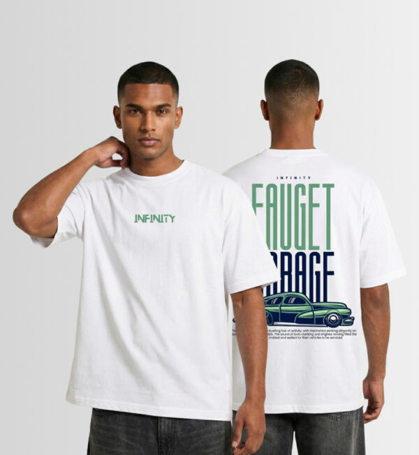 Infinity over size T-shirt White